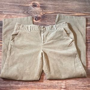 Corduroy tan brown stretch pants size 14